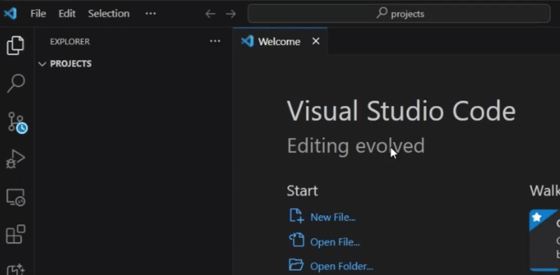 Animated demonstration of creating an AI Chat Web App in Visual Studio Code using the C# Dev Kit